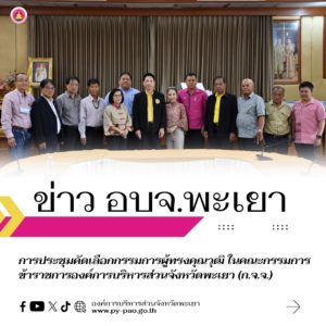 การประชุมคัดเลือกกรรมการผู้ทรงคุณวุฒิ ในคณะกรรมการข้าราชการองค์การบริหารส่วนจังหวัดพะเยา (ก.จ.จ.)