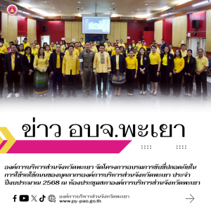 องค์การบริหารส่วนจังหวัดพะเยา จัดโครงการอบรมการขับขี่ปลอดภัยในการใช้รถใช้ถนนของบุคลากรองค์การบริหารส่วนจังหวัดพะเยา ประจำปีงบประมาณ 2568