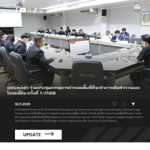 อบจ.พะเยา ร่วมประชุมกรรมการกำหนดพื้นที่ที่จะทำการเดินสำรวจออกโฉนดที่ดิน ครั้งที่ 1/2568